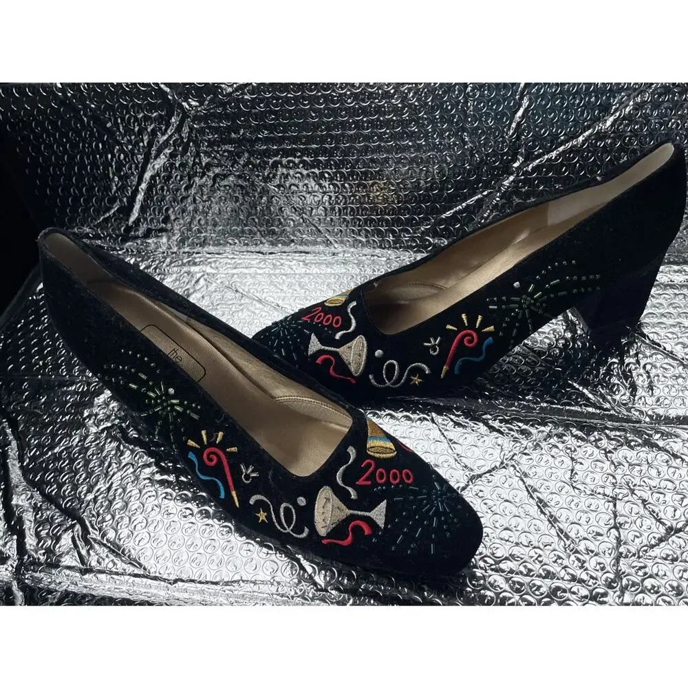Vintage Touch Of Nina Women’s Shoes 2000 MILLENIUM new year martini 81/2 M